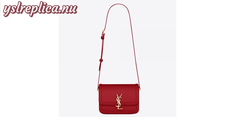 Replica YSL Fake Saint Laurent Solferino Small Bag In Red Calfskin 2