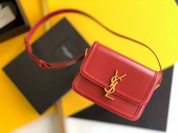 Replica YSL Fake Saint Laurent Solferino Small Bag In Red Calfskin 3