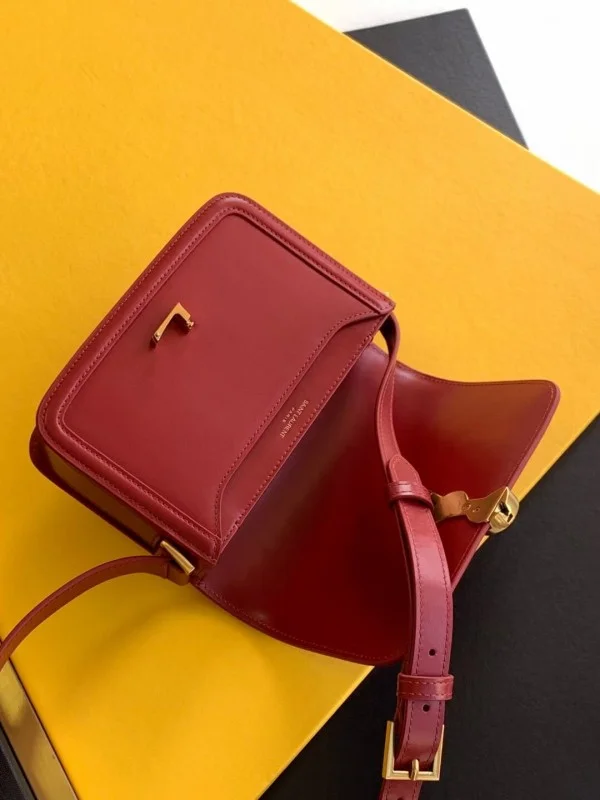 Replica YSL Fake Saint Laurent Solferino Small Bag In Red Calfskin 5