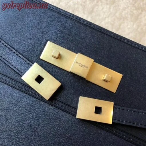 Replica YSL Fake Saint Laurent Black Manhattan Medium Shopping Bag 3