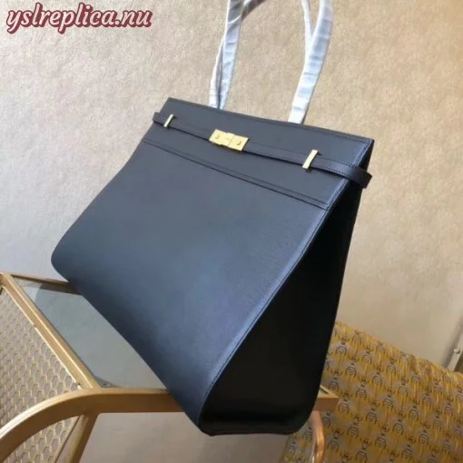 Replica YSL Fake Saint Laurent Black Manhattan Medium Shopping Bag 6