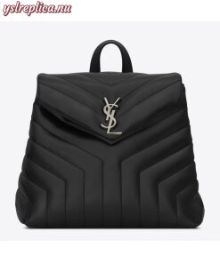 Replica YSL Fake Saint Laurent Black Small LouLou Backpack