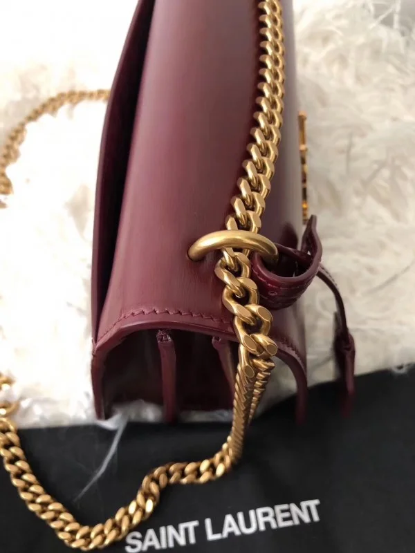 Replica YSL Fake Saint Laurent Sunset Medium Bag In Bordeaxu Calfskin 3