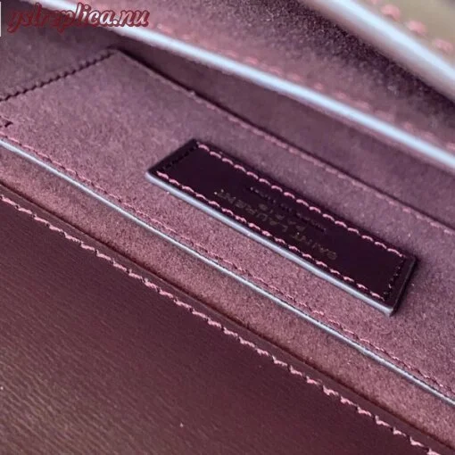 Replica YSL Fake Saint Laurent Sunset Medium Bag In Bordeaxu Calfskin 6