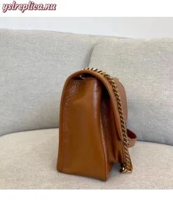 Replica YSL Fake Saint Laurent Medium Niki Bag In Brown Calfskin 2