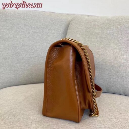 Replica YSL Fake Saint Laurent Medium Niki Bag In Brown Calfskin 2