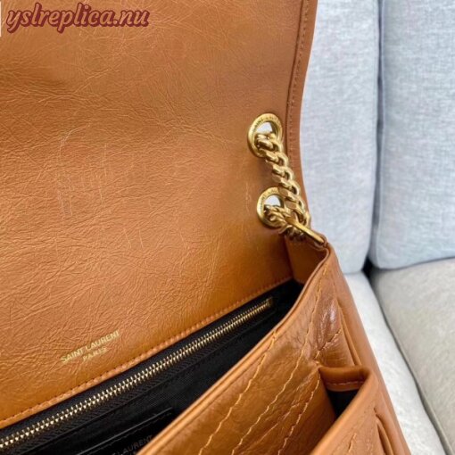 Replica YSL Fake Saint Laurent Medium Niki Bag In Brown Calfskin 11