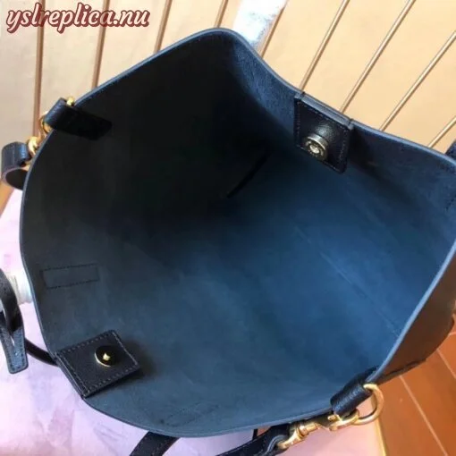 Replica YSL Fake Saint Laurent Black Toy Shopping Bag 5