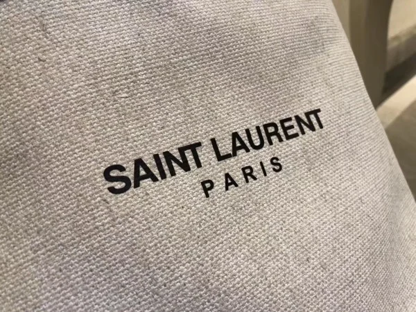 Replica YSL Fake Saint Laurent Teddy Shopping Bag In Linen Canvas 3