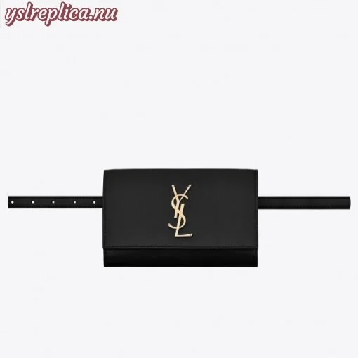 Replica YSL Fake Saint Laurent Black Kate Belt Bag