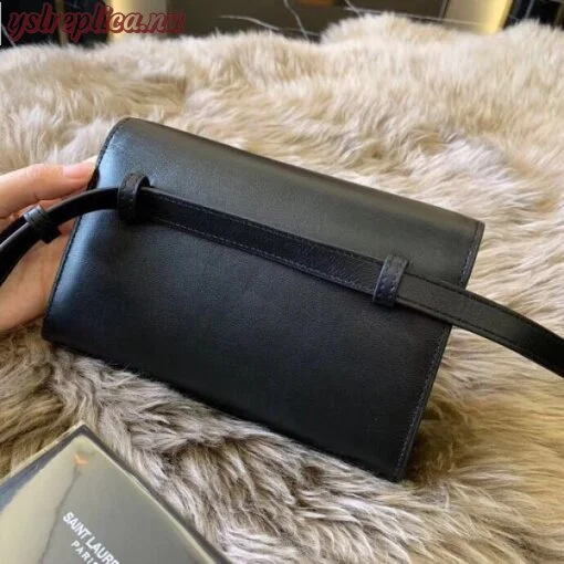 Replica YSL Fake Saint Laurent Black Kate Belt Bag 2