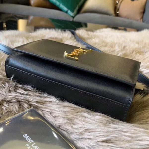 Replica YSL Fake Saint Laurent Black Kate Belt Bag 6