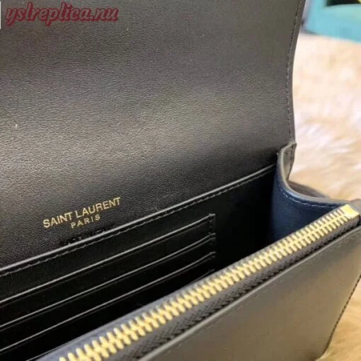 Replica YSL Fake Saint Laurent Black Kate Belt Bag 7