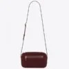 Replica YSL Fake Saint Laurent Monogram All Over Camera Bag In Black Suede 9