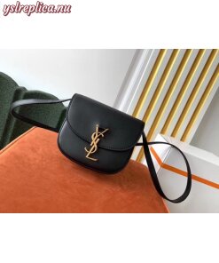 Replica YSL Fake Saint Laurent Kaia Small Satchel Bag In Black Calfskin 2