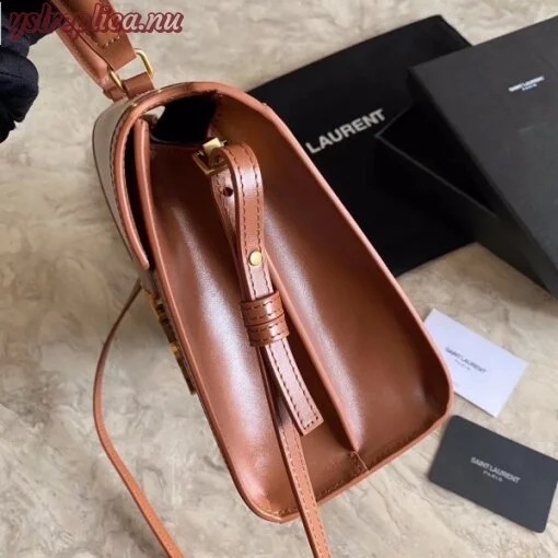 Replica YSL Fake Saint Laurent Cassandra Medium Bag In Beige Canvas