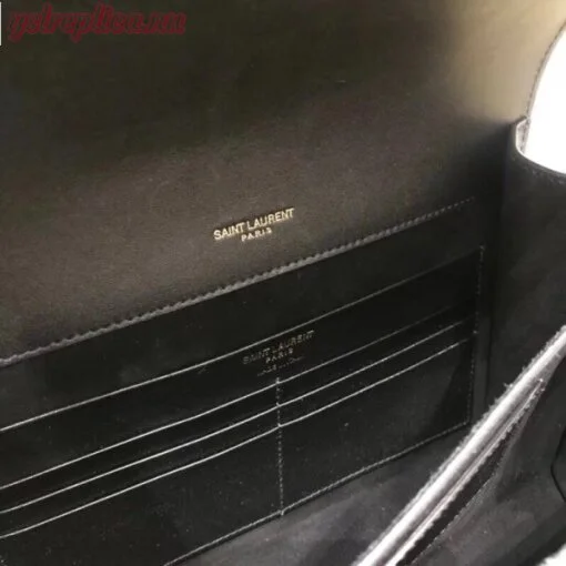 Replica YSL Fake Saint Laurent Zoe Bag In Black Calfskin 8