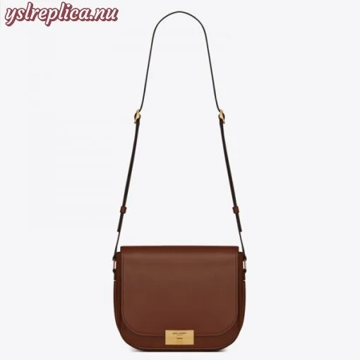 Replica YSL Fake Saint Laurent Betty Satchel In Camel Smooth Leather