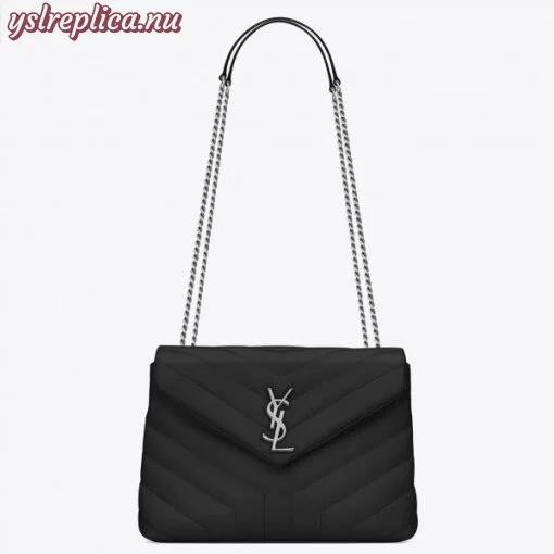 Replica YSL Fake Saint Laurent Black Small Loulou Chain Bag