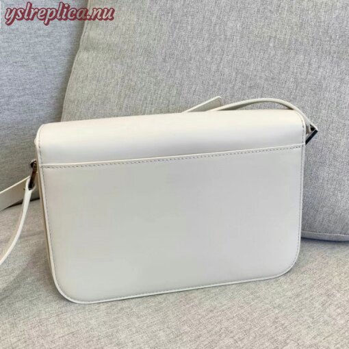 Replica YSL Fake Saint Laurent Le Pave Bag In White Calfskin 11