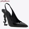 Replica YSL Fake Saint Laurent Tribute High Heel Sandals In Brown Calfskin 9