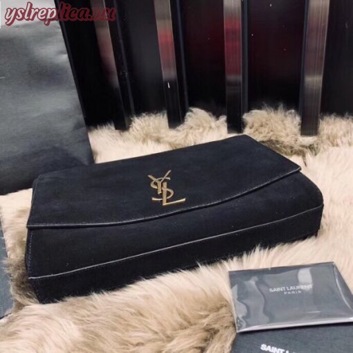 Replica YSL Fake Saint Laurent Kate Medium Reversible Black Bag 3