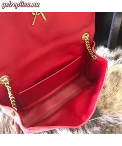 Replica YSL Fake Saint Laurent Kate Medium Reversible Eros Red Bag