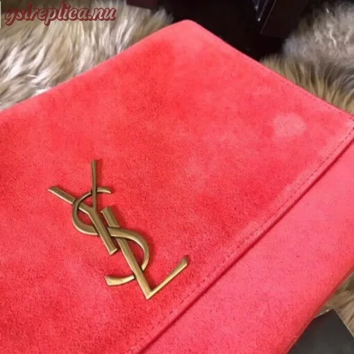 Replica YSL Fake Saint Laurent Kate Medium Reversible Eros Red Bag 3