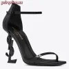 Replica YSL Fake Saint Laurent Monogram Espadrilles In Silver Metallic Lambskin 9