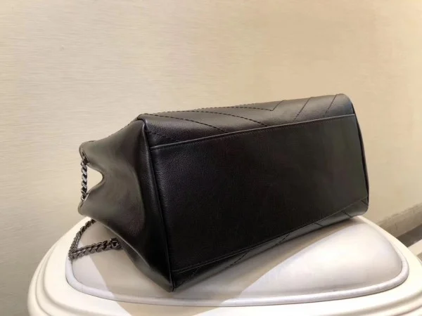 Replica YSL Fake Saint Laurent Medium Nolita Bag In Black Vintage Leather 2