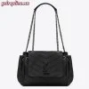 Replica YSL Fake Saint Laurent Medium Nolita Bag In Black Vintage Leather 9