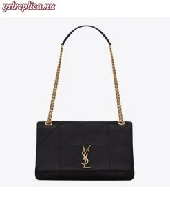 Replica YSL Fake Saint Laurent Medium Jamie Bag In Black Patchwork Leather