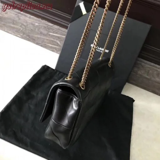 Replica YSL Fake Saint Laurent Medium Jamie Bag In Black Patchwork Leather 2