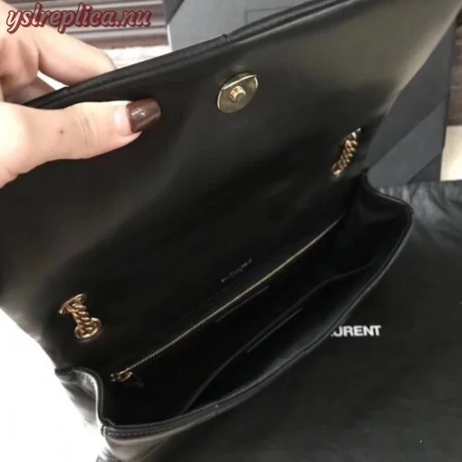 Replica YSL Fake Saint Laurent Medium Jamie Bag In Black Patchwork Leather 7