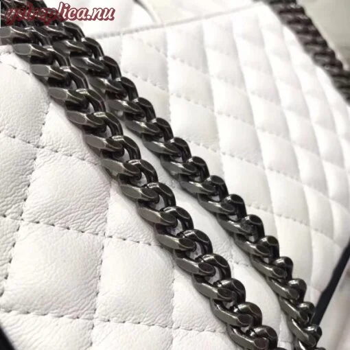 Replica YSL Fake Saint Laurent Dove Medium Monogram Satchel Bag 4