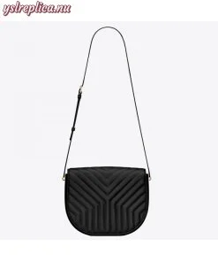 Replica YSL Fake Saint Laurent Joan Satchel In Black Y Quilted Leather