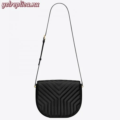 Replica YSL Fake Saint Laurent Joan Satchel In Black Y Quilted Leather