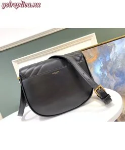Replica YSL Fake Saint Laurent Joan Satchel In Black Y Quilted Leather 2