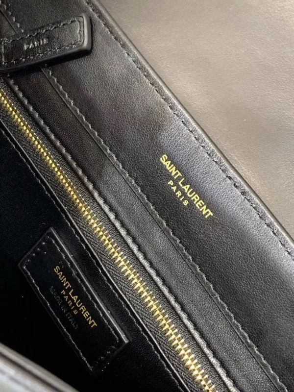 Replica YSL Fake Saint Laurent Joan Satchel In Black Y Quilted Leather 3