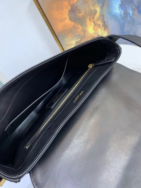 Replica YSL Fake Saint Laurent Joan Satchel In Black Y Quilted Leather 5