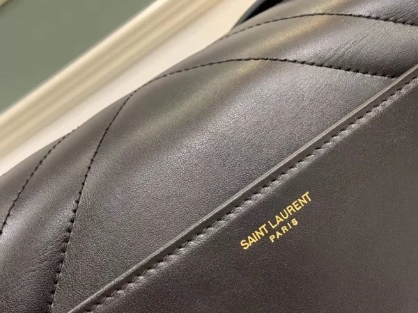 Replica YSL Fake Saint Laurent Joan Satchel In Black Y Quilted Leather 7