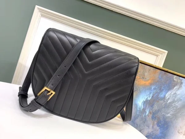 Replica YSL Fake Saint Laurent Joan Satchel In Black Y Quilted Leather 10