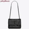 Replica YSL Fake Saint Laurent LE 61 Medium Saddle Bag In White Leather 12