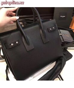 Replica YSL Fake Saint Laurent Small Sac de Jour Souple Bag In Black Grained Leather 2