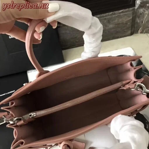 Replica YSL Fake Saint Laurent Baby Sac de Jour Souple Bag In Nude Grained Leather 2