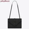 Replica YSL Fake Saint Laurent Medium Envelope All Black Bag