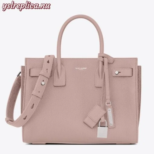 Replica YSL Fake Saint Laurent Baby Sac de Jour Souple Bag In Nude Grained Leather 4