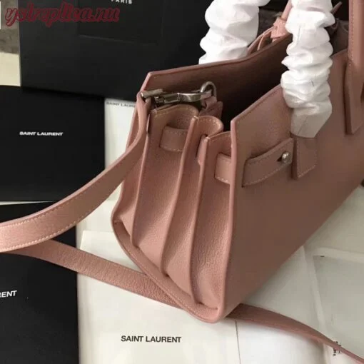 Replica YSL Fake Saint Laurent Baby Sac de Jour Souple Bag In Nude Grained Leather 5