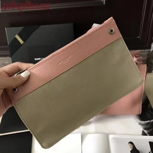 Replica YSL Fake Saint Laurent Baby Sac de Jour Souple Bag In Nude Grained Leather 6