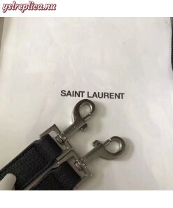 Replica YSL Fake Saint Laurent Baby Sac de Jour Souple Bag In Black Grained Leather 2